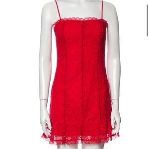 Lovers + Friends Red Lace Dress